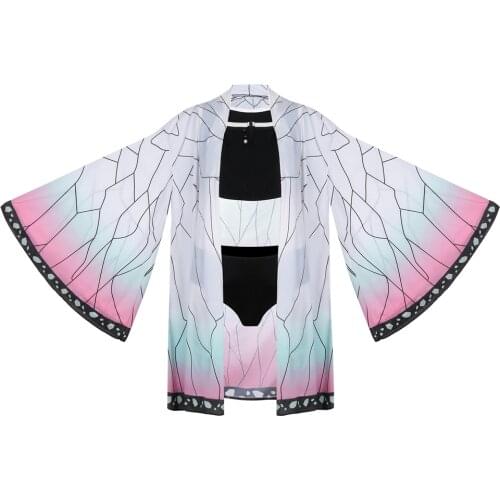 Kochou Shinobu Swimsuit Quick Dry Cloak COS Demon Slayer Black Kisatsutai Kimetsu no Yaiba Shinobu Swimwear Cosplay Outfits