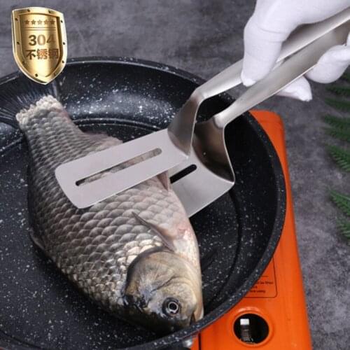 Stainless Steel Steak Frying Spatula Grilled Fish Shovel Bread Clip Restaurant Kitchen Utensils Scoops Kitchen Accessories