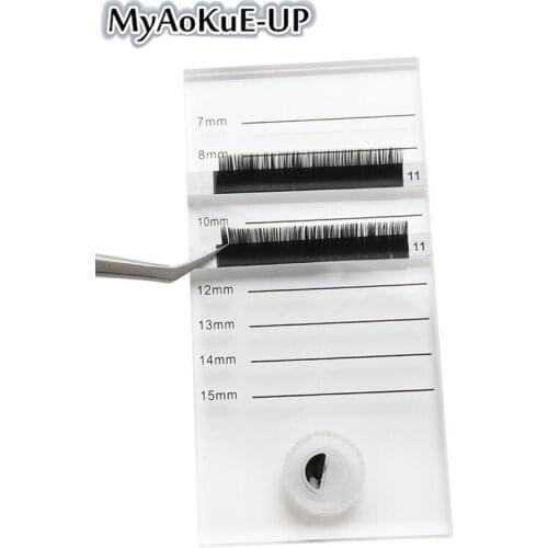New Acrylic 2 in 1 Eyelashes Stand Blossom cup Pad Glue Pallet Lashes Holder with Tick Mark Lashes Extension Essential Tools