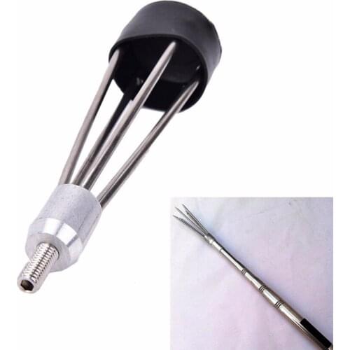 New 5 Prong Barbs Diving Harpoon Fish Spear Fork Stainless Steel Fishing Ice Breaker Drill Tackle Box tool Fishing Accessory