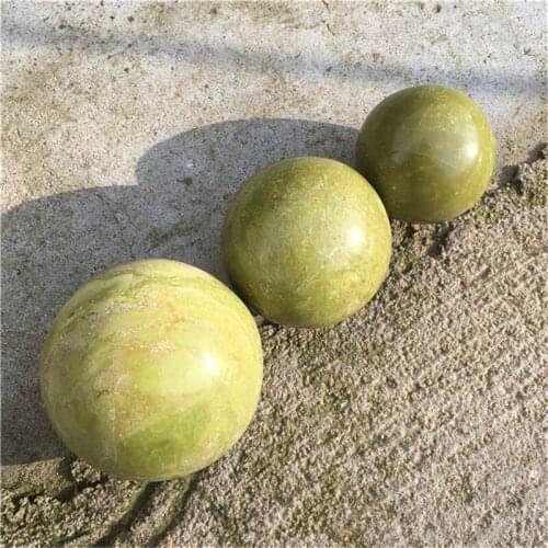 Natural green opal crystal sphere green crystal ball egg crystal craft for decoration