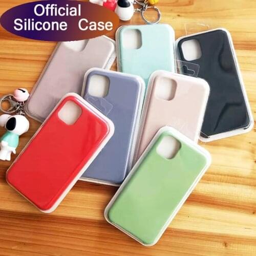 Luxury Silicone Case For iphone 7 8 6S 6 Plus 11 Pro X XS MAX XR Case on Apple iphone 7 8 plus X 10 Cover case Official Original