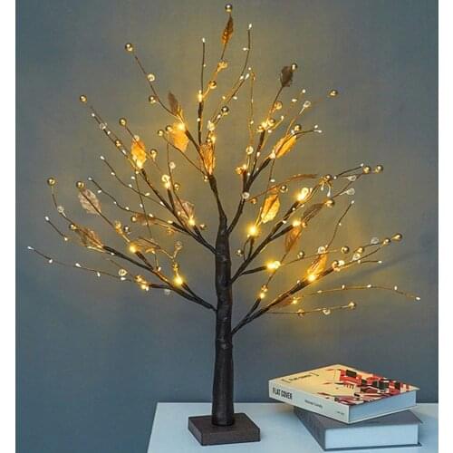 55CM LED Artificial Bonsai Tree Light Battery Powered Christmas Fairy Light Spirit Tree Lam DIY Party Tabletop Tree Light