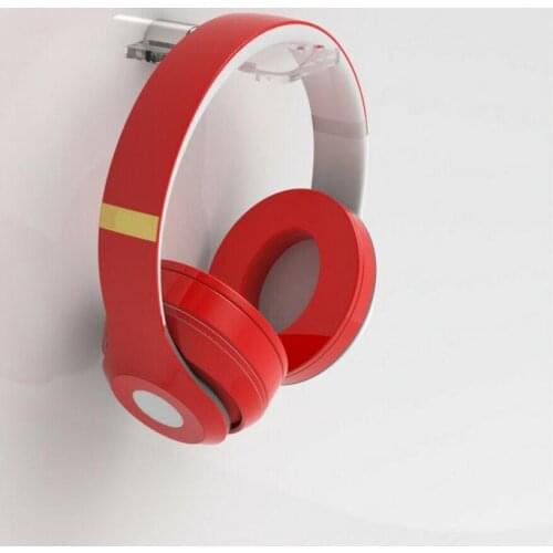 Universal Acrylic Headphone Holder Wall Mount Headset Bracket Simple Hook Earphone Hanger Stand Bracket Hanging Hook Rack