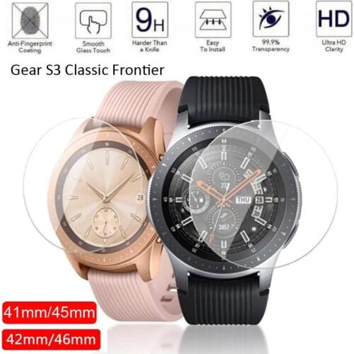 Tempered Glass Screen Protector for Samsung Galaxy Watch 46 42mm Gear S3 Classic Frontier Protective Screen Film Anti Explosion