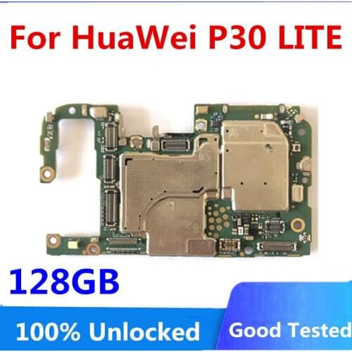 For HuaWei P30 LITE Nova 4e Motherboard Original Unlokced 128GB Logic Board WIth Full Chips Mainboard With Android OS System