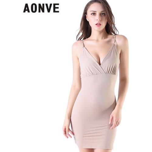 AONVE Lingerie Slimming Underwear Woman Lingerie Sexy Black Shapewear V-neck Body Shaper Sexy Underwear Dress Plus size XXL 2020
