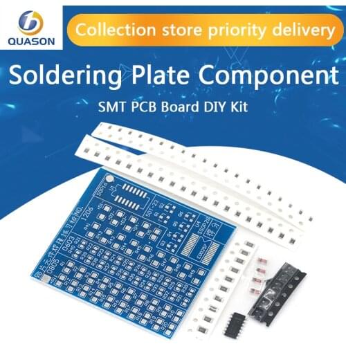 1pcs SMD Soldering Plate Component Weld Welding Practice SMT PCB Board DIY Kit Skill Training Learning Electronic Suit hot