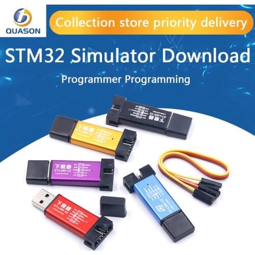 1PCS ST LINK Stlink ST-Link V2 Mini STM8 STM32 Simulator Download Programmer Programming With Cover