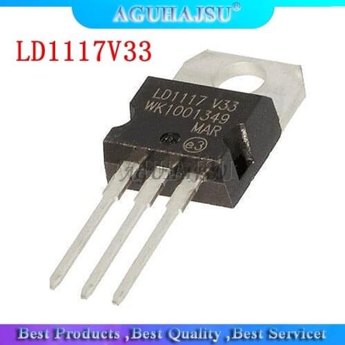 10PCS LD1117V33 LD1117 3.3 TO-220 LD1117AV33 TO220 new original