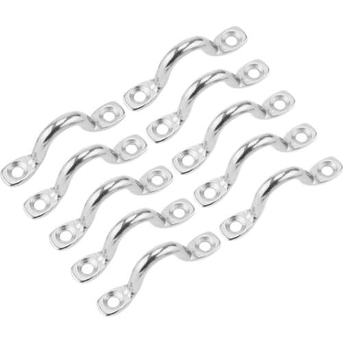 10Pcs Pad Eyes, Tie Down, Kayak Deck Loops, Tie Down Anchor Point, Footmans Loop for Kayak Canoe Rigging