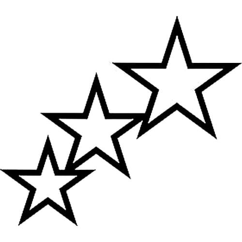 14.4cm*12.4cm Shooting Stars Beautiful Car-styling Decals Car Stickers Motorcycle Vinyl S6-3638