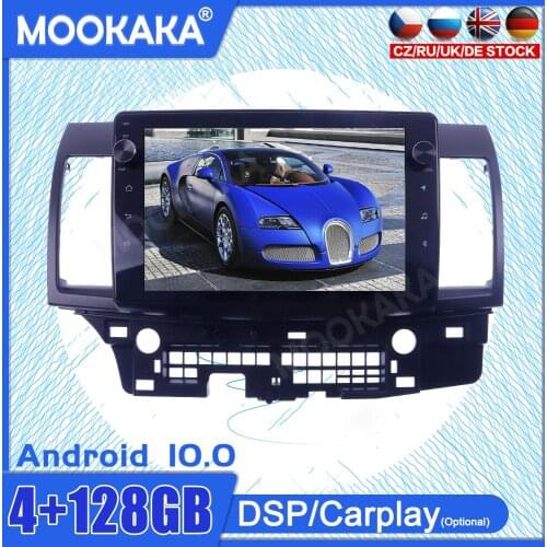 4+128GB Android10 Touch Screen For Mitsubishi Lancer 2007-2015 GPS IPS Car Multimedia Player Head Unit Audio Radio Navigtion