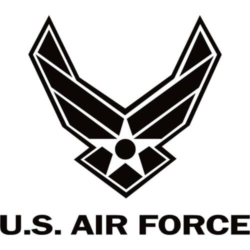 40734# Die-Cut Vinyl Decal U.S. Air Force Car Sticker Waterproof Auto Decors on Car Body Bumper Rear Window
