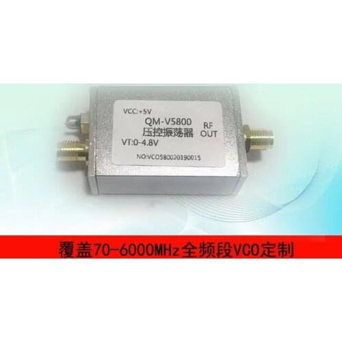 5.8G VCO C Band Microwave Radio Frequency Voltage Controlled Oscillator Point Frequency Sweep Frequency Signal Source Metal