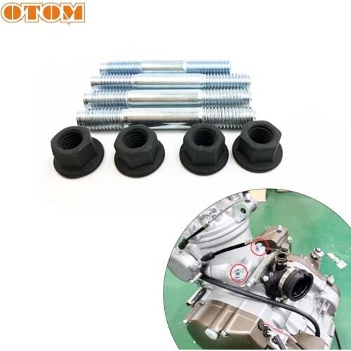 OTOM Motorcycle Engine Cylinder Barrel Head Bore Adjustable Stud Bolts For YAMAHA DT230 MT250 2 Stroke Dirt Bike dt 250cc Parts