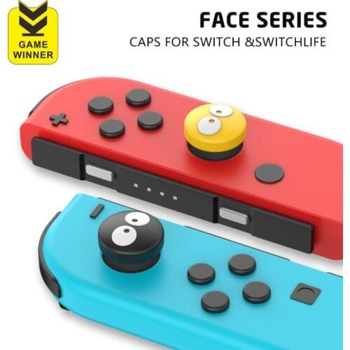 Smiley Thumb Stick Grip Cap Joystick Cover For Nintend Switch Lite NS 1XCB