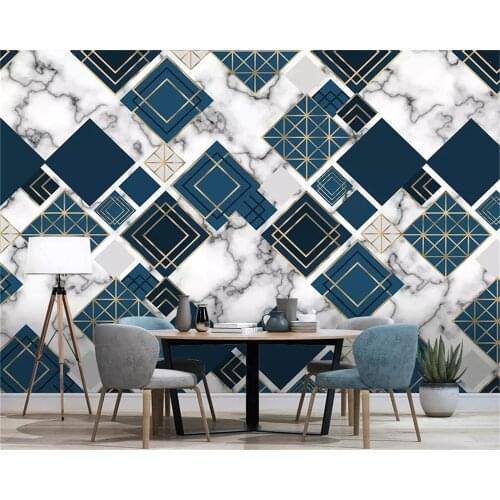 Decorative wallpaper Simple abstract geometric figure background wall painting