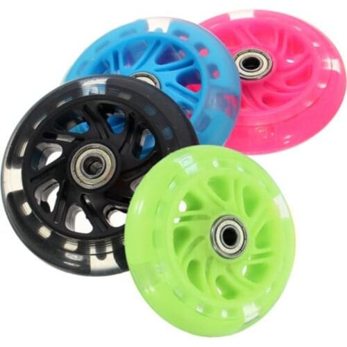 LED Flash Scooter Wheel 120*20mm PU Children Scooter Replacement Wheels 5 Colors Lighting Outdoor Accessories