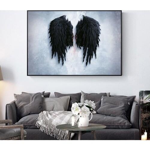 Bleeding Angel Wings Canvas Art Posters And Prints Wings Art Paintings Print On Canvas Wall Art Pictures Home Wall Decor Cuadros