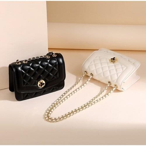 Small Fragrant Rhombus Chain Bag Trendy Women Fashion Shoulder Messenger Underarm Bag Small Square Bag Handbags Bags