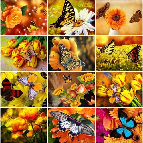 MomoArt Diamond Mosaic Butterfly Rhinestones Crafts Diamond Embroidery Animal Cross Stitch Art Painting Flower Handmade Hobby