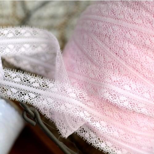 New Arrival 4 Meters 2.8cm Width Ivory Cotton Costume Decor Trimming Embroidery Sew DIY Craft Lace Trim