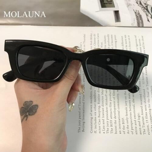2021 New Small Rectangle Sunglasses Women Vintage Brand Designer Square Sun Glasses Shades Female UV400