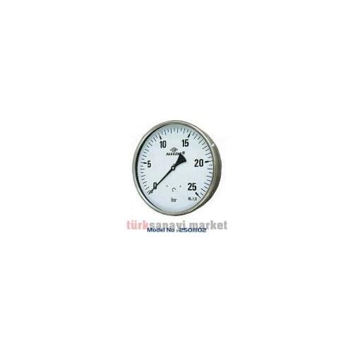 Ø 250 MM PRECISION STAINLESS TYPE PRESSURE GAUGE (REAR CONNECTED) pressure measurement, pressure gauge, pressure measuring