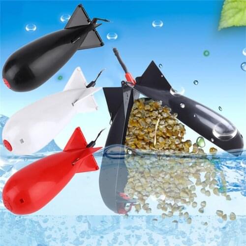 Carp Fishing Rocket Feeder Large Small Spod Bomb Float Lure Bait Holder 2 Size Pellet Rockets Feeders Position Gear Accessories