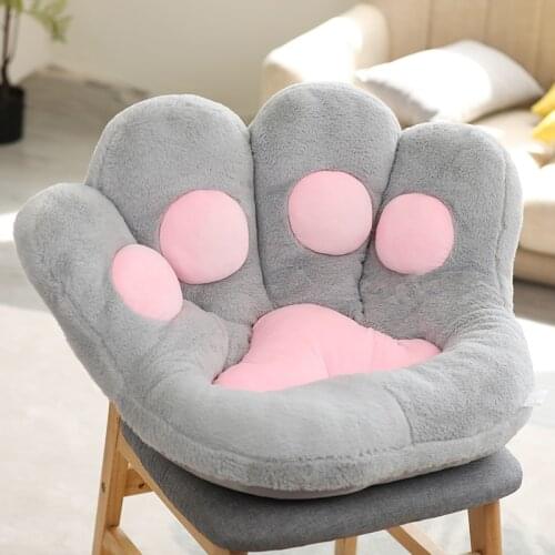 Kawaii Cat Paw Seat Gaint Stuffed Plushie Soft Cute Animals Cushion Big Sofa Indoor Home Chair Pillow Gifts For Girls Children