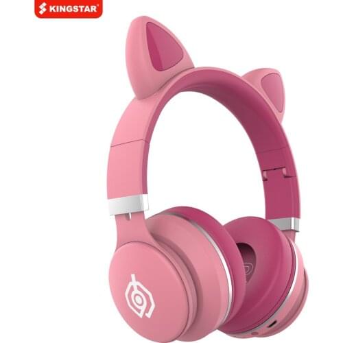 KINGSTAR Foldable Head-mounted Luminous Cat Ear 5.0 Wireless Ear Wireless Headphones Blutooth Earphone Headset Accessories