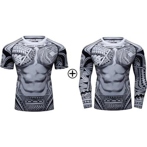 High Custom Printed MMA Rash Guard Blank BJJ Men Rash Guard Sportswear for Unisex Adults Polyester/spandex