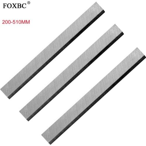 FOXBC HSS Wood Planer Blade 160-310mm Electric Planer Blades Knife for Woodworking Cut -Set of 3