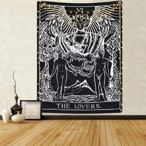 The Lovers Stand Under The Tree Black Tapestry Medieval Europe Divination