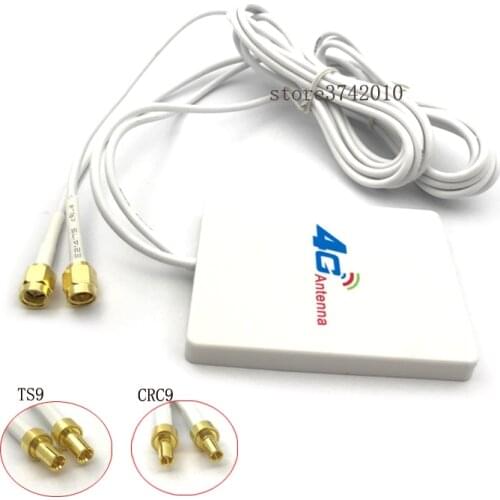 High Gain 3G 4G LTE Antenn Router External Anetnna TS9 CRC9 SMA Male Connector 3M 700-2700MHz