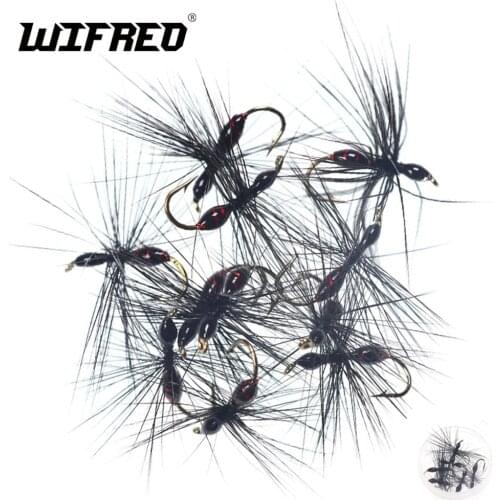 Wifreo 8pcs Insects Flies Fly Fishing Lures Epoxy Ant Fly Trout Fishing Flies Artificial Insects Lure