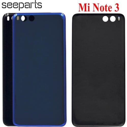 For Xiaomi Mi Note 3 Back Battery Cover Door Rear Glass Housing Case For Xiaomi Note3 Battery Cover Replacement Parts
