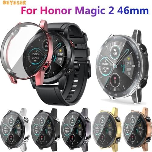 Screen Protector Shell Cover For Huawei Honor Magic 2 46mm Watch Case TPU Plating Scratch-Resistant Shell Lightweight Bumper