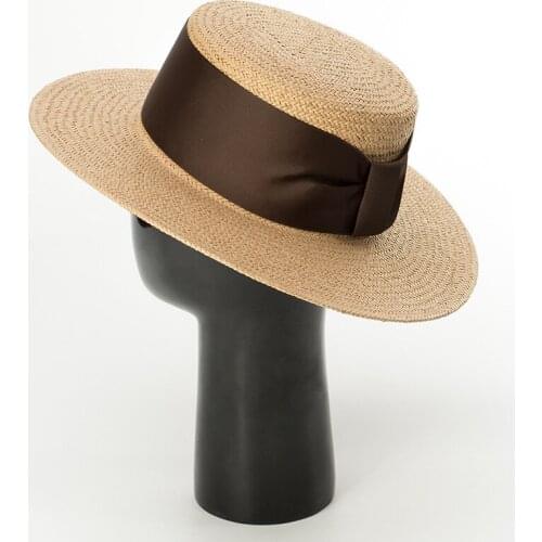 01908-HH7165 summer Europe United States Exquisite manual weaving leisure straw fedoras cap men women paper hat