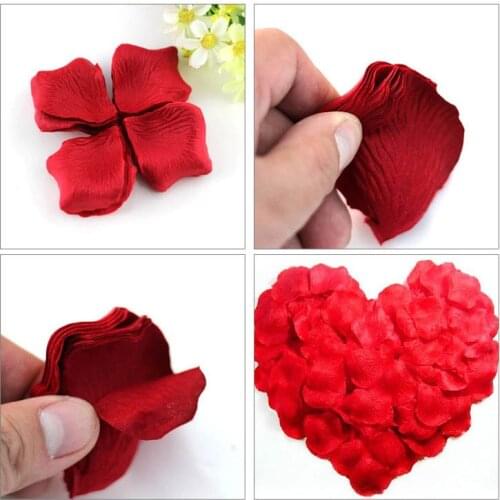 100pcs Silk Rose Petals Flower Leaves Petals Colorful Artificial Rose Flower For Wedding Supplies Favor Party Decorations