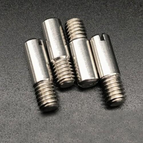 2pcs Cylindrical Pin GB878 Slot External thread Pins M5 stainless steel 10-25mm Length