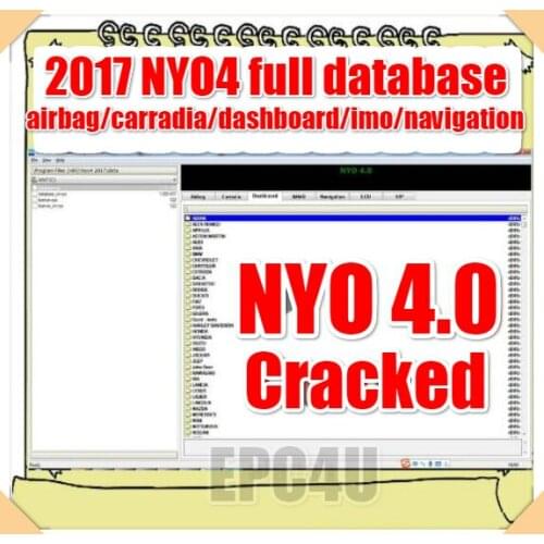 2017 NYO 4 Full Database Airbag+Carradio+Dashboard+IMMO+Navigation Download Link
