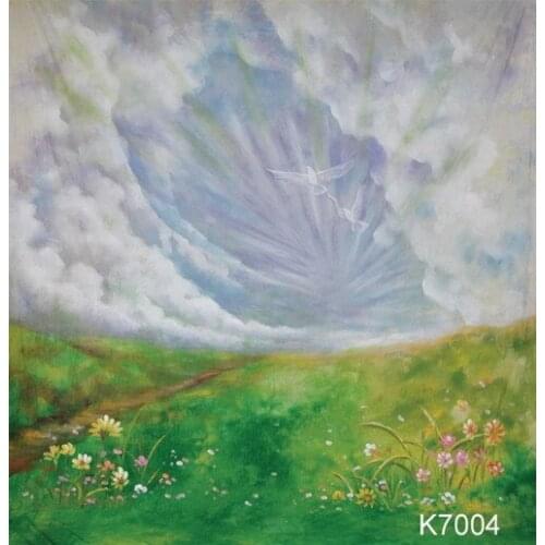 3m*6m Hand painted Muslin photo backdropsK7004,fotografie achtergronden,flower photography backdrop,backgrounds for photo studio