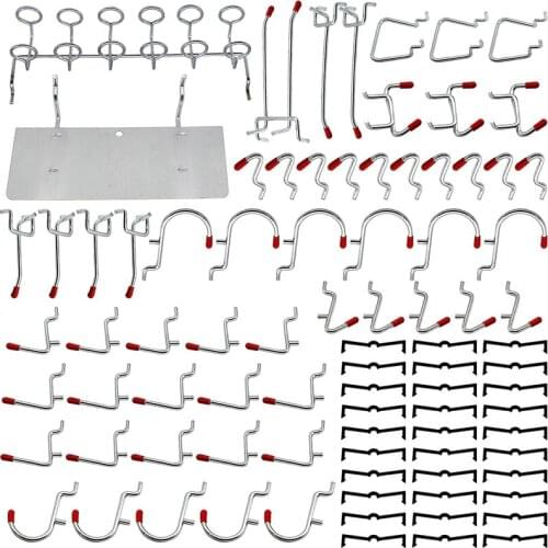 86 Piece Pegboard Hooks Organizer Assortment with Metal Hooks,Pegboard Bins and Peg Locks