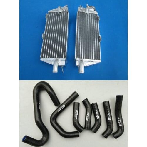 Aluminum radiator + silicone hose for HUSQVARNA HUSKY AE WR400 XC400 CR430 WR430 XC430 1984-1988 NEW performance 84 85 86 87