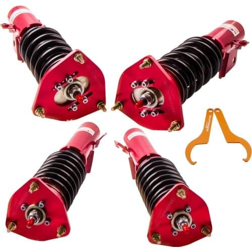 24 Ways Damper Coilover Springs for Subaru Impreza WRX GC8 93-01 Shock Absorbers Adjustable Height+Camber Plate
