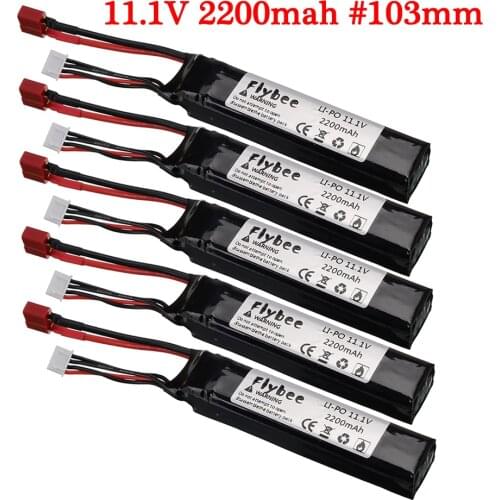 Upgrade 2200mAh 35C Water Guns 1Pcs 11.1V Lipo Battery 3S for AKKU Mini Airsoft BB Air Pistol Electric Toys Guns RC Parts