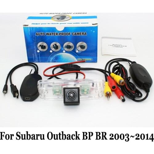 Car Rear View Camera For Subaru Outback BP BR 2003~2014 / RCA AUX Wire Or Wireless / HD CCD Night Vision Vehicle Backup Camera