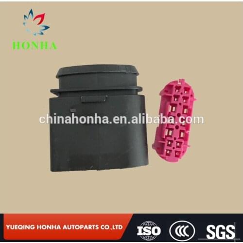 Free shipping 2sets 14pin 1.5mm 3.5mm xenon headlights plug 1J0973837 lamp-socket Headlight plug connector 1J0 973 837